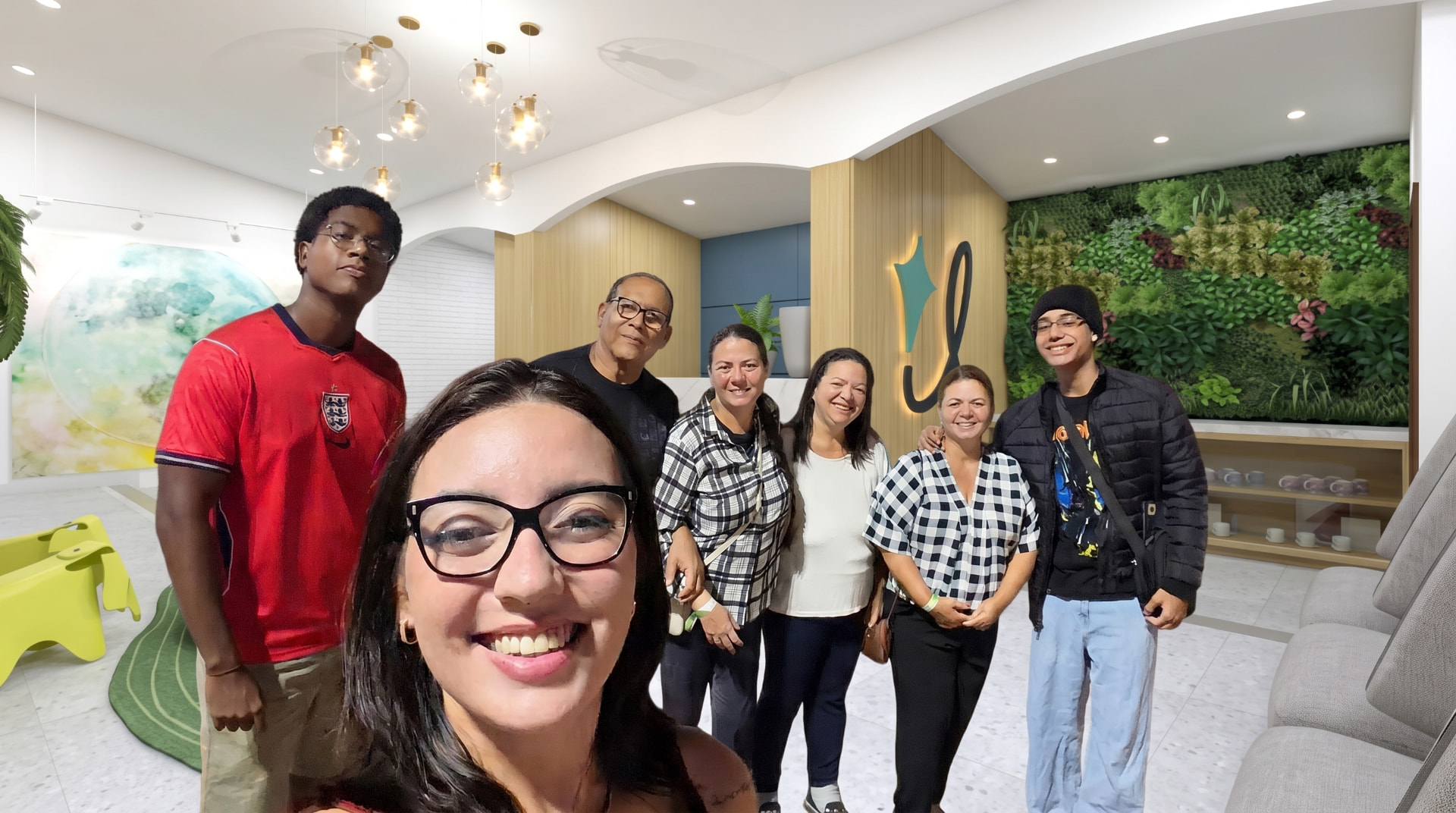 Equipe do Instituto Balão Mágico em um ambiente clínico humanizado